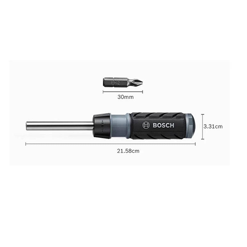 Xiaomi Bosch-Multifuncional Ângulo Ratchet Chave De Fenda, Conjuntos De Chave De Fenda Profissional, Ferramenta De Manutenção Portátil Com Bits, 10 em 1