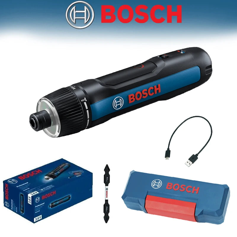 Bosch go3 3.6v recarregável chave de fenda novo modelo sem escova sem fio multifuncional casa técnico industrial mini ferramentas elétricas