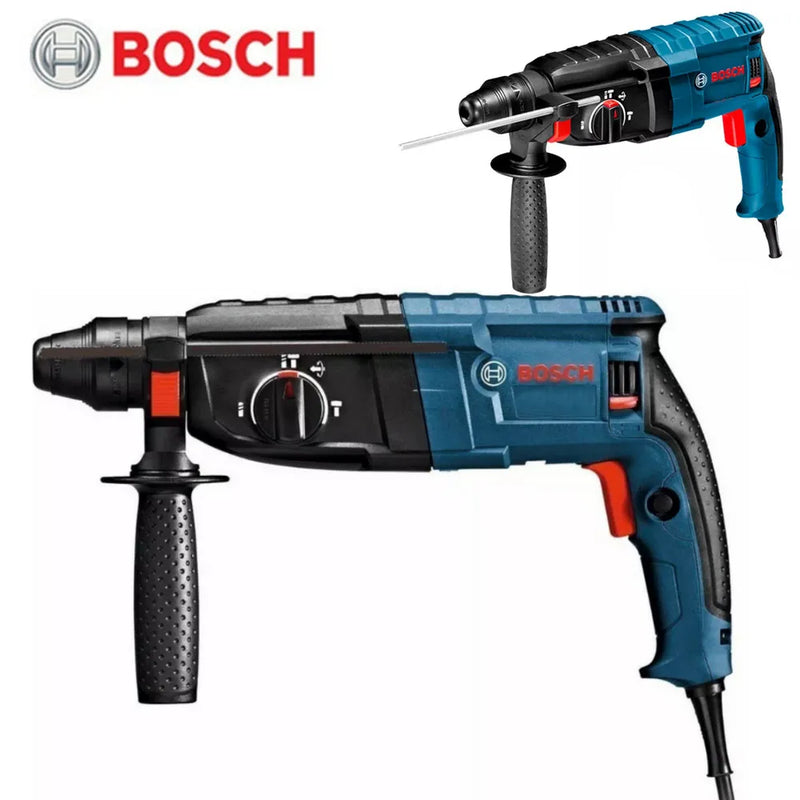 Bosch GBH2-28 D Martelo Elétrico de Grau Profissional Potente Martelo Elétrico Broca, Martelo, Cinzel e Alça Ajustável