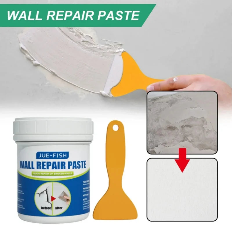 Ferramenta de reparo de parede 100g, remoção de manchas, pasta de remendo de parede, pintura de parede à prova de umidade, agente de reparo de rachaduras, maison à prova de mofo